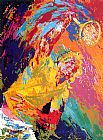 Leroy Neiman Power Serve painting
